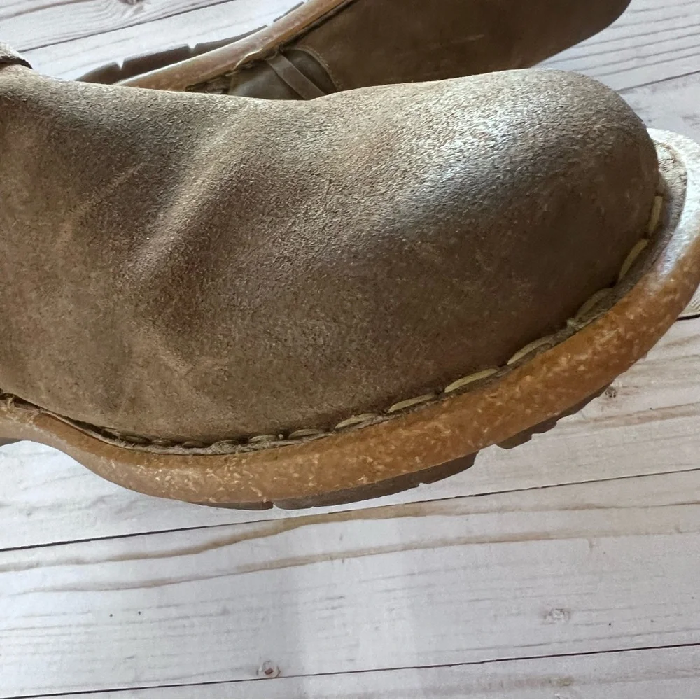 Born Women's Brown Leather Ankle Boots